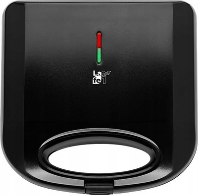 Tostier sanduiçesh Lafe KOP-010B, 750W, pllaka jo-ngjitëse, i zi