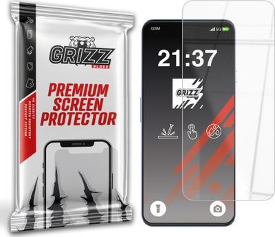 Xham mbrojtës hibrid Grizz 9H për Cubot P80, transparencë e lartë