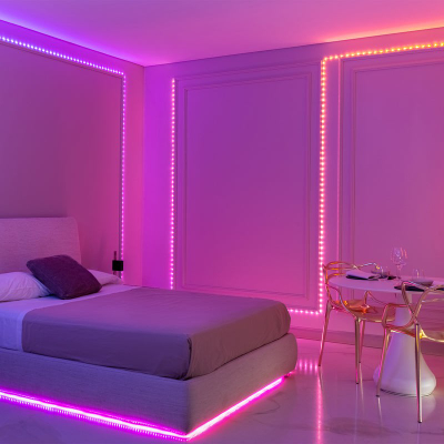 Dritë LED Twinkly Dots, 400 LED RGB, 20 m, e zezë
