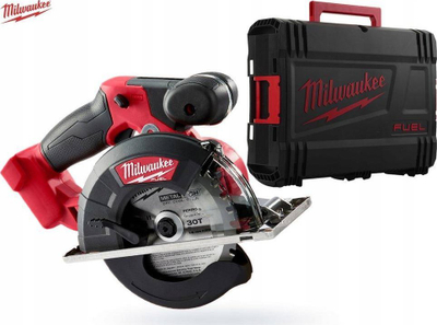 Sharrë rrethore me bateri Milwaukee M18 FMCS-0X, 150mm, me valixhe, e kuqe e zezë