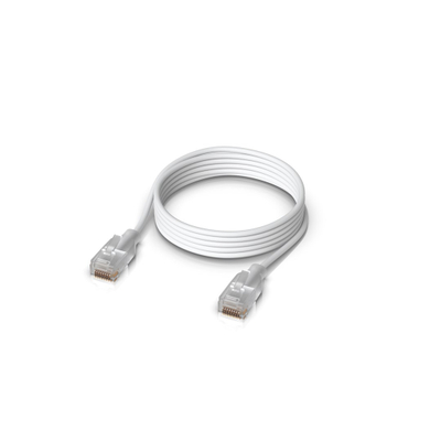 Kabllo rrjeti Ubiquiti UACC-Cable-Patch-EL-1M-W, RJ45, 1m, e bardhë