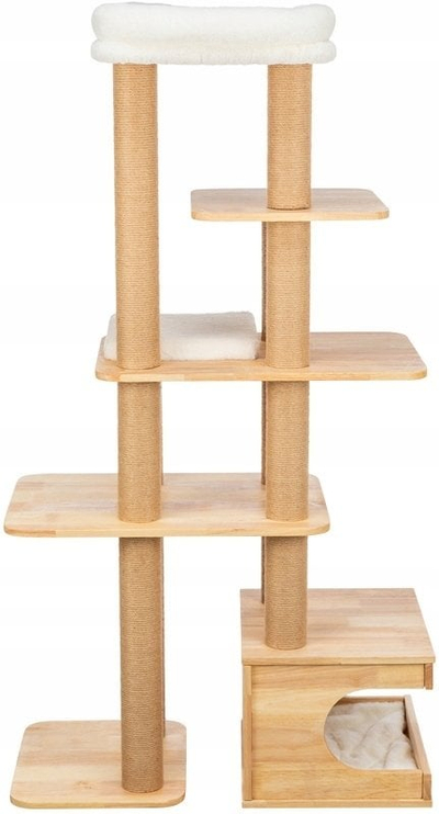 Дрво за игра за мачки Трикси Тиаго, 147 cm, дрво rubberwood, беж