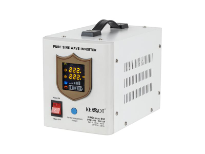 Инвертер со чист синусен бран Zlon KEMOT PROsinus-800, 500W, 12V 230V, бел