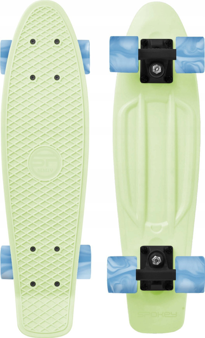 Skateboard Spokey Neo Jr SPK-944590, deri 100 kg, plastik, me ndriçim