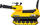 Играчка за јавање Tank ZDN.YD2002, со скриено нокширче, со синџирни тркала, жолта и црна