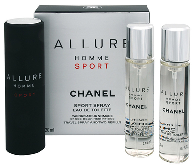Eau de toilette Chanel Allure Homme Sport, 3 x 20 ml