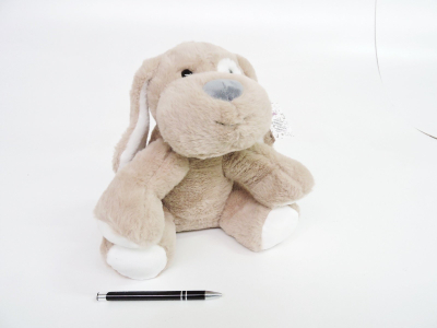 Lodër pelushi Tulilo Dog Bruno, 30cm, bezhë