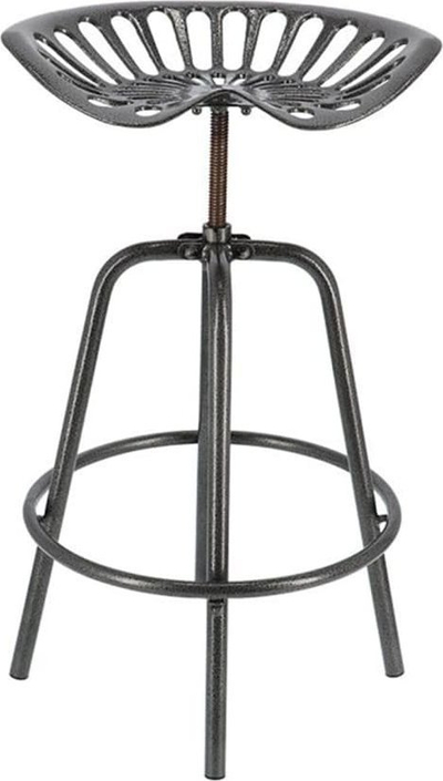 Karrige bari Fallen Fruits Tractor Chair, metal, lartësi e rregullueshme, gri