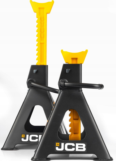 Mbajtëse makine JCB, set 2 copë, kapacitet 6T, lartësi 420-620mm, zi verdhë