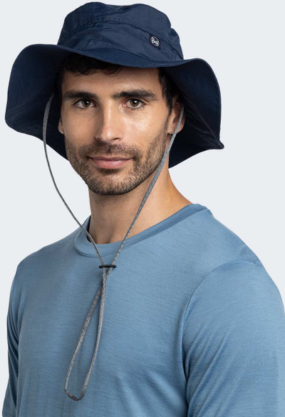 Kapelë dielli Buff Sun Hat Solid, UPF 50, me ajrosje anash, gri