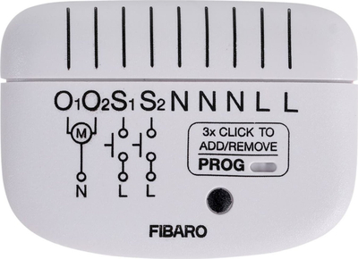 Modul smart për roleta Fibaro FGR-224, komandim me largësi, për automatizim në shpi
