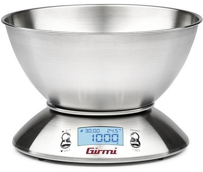 Кујнска вага Girmi PS85, 5 kg, сад од не'рѓосувачки челик, не'рѓосувачки челик