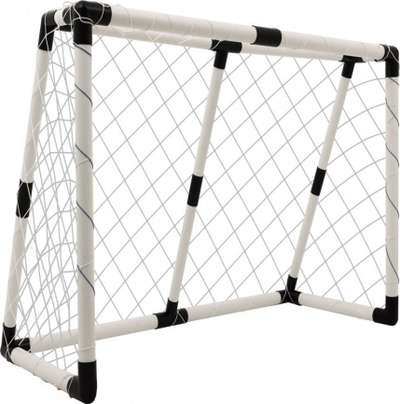 Set porte futbolli HEFU HF540, 130x103 cm, me top dhe pompë, i bardhë