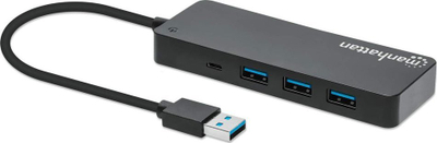 Hub USB Manhattan 7 porta, USB 3.2 Gen 1, 5 Gbps, i zi