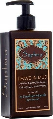 Trajtim pa shpëlarje për flokë Saphira Healing Leave In Mud, 250 ml, për gra dhe burra