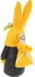 Figurinë zbukuruese Saska Gift and Decor Easter Holiday Bunny With Sack, lepurush Pashke, 20 cm, shumëngjyrësh
