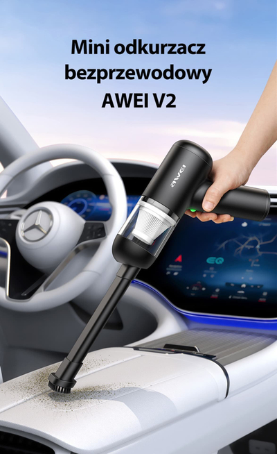 Fshesë me korrent dore V2, me bateri, USB Type C, e zezë