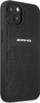 Mbrojtëse telefoni Mercedes AMG Hardcase Leather Curve, për iPhone 13 6.1", lëkurë, e zezë