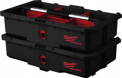 Tabaka veglash Milwaukee Packout Tool Tray, 50 cm, me ndarje, e zezë