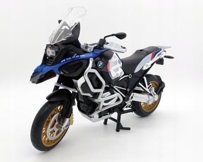 Играчка мотоцикл BMW R1250 GS, die-cast модел, размер 1:12, сина