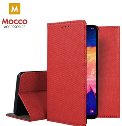 Futrollë tip libër Mocco Smart Magnet për Xiaomi 13, me magnet, e kuqe