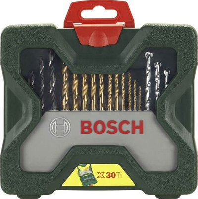 Set veglash Bosch X-Line, 30 copë, kuti plastike jeshile