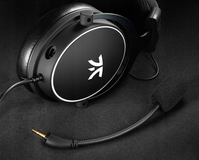 Kufje gaming Fnatic React, me kabllo, me mikrofon, të zeza