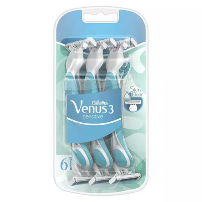 Gillette Venus Sensitive Еднократна Брич за Бричење, Пакување од 6