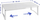 Shportë teleskopike Wenko 4008838247389, 54x25x15 cm, plastike, e bardhë