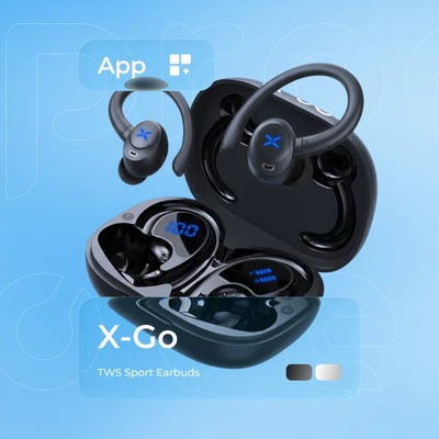 Dëgjuse të hapura Proove X-Go TWS, IPX5, me aplikacion, të zeza