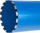 Kroje bërthamore diamanti Geko 162mm, gjatësi 450mm, fije 1 1/4", blu