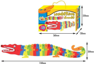 Puzzle Russell Crocodile, shumëngjyrëshe