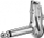 Prizë jack HQ Products, 6.3mm, mono, me kënd, ngjyrë argjendi