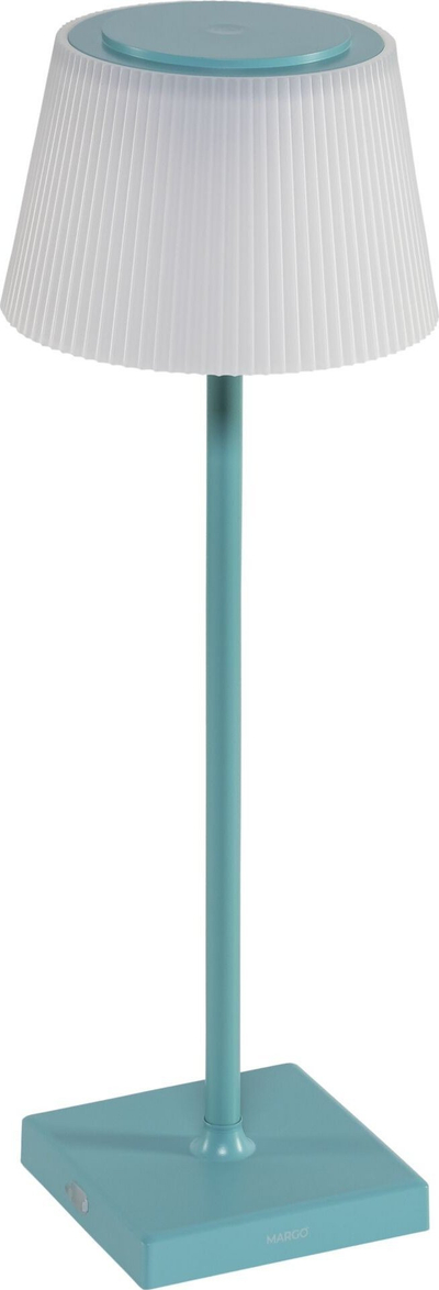 Lampë tavoline Centry Margo, LED 4W, dritë 3000K, ngjyrë turquoise