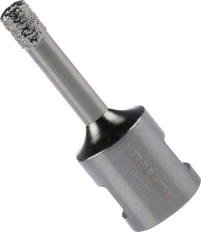 Sharrë cilindrike diamant Graphite 55H301, 8 mm, M14, gri