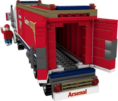 Set blloqesh Arsenal Truck Blocks, 270 pjesë, me figurë shoferi, shumëngjyrësh