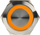 Buton LED DimasTech PD095, 22mm, portokalli