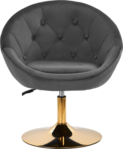 Karrige zyre Swivel Chair 4Rico Qs-Bl12G, me rrotulla, për trupin, gri