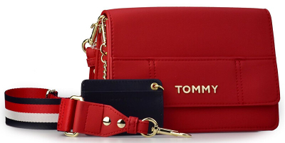 Çantë krahu Tommy Hilfiger Statement Tommy, e kuqe