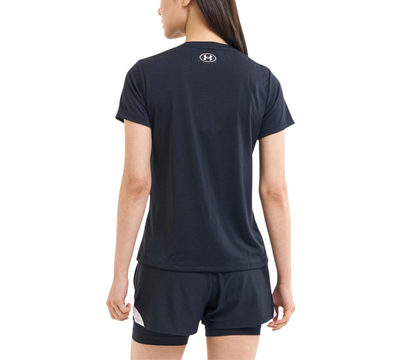 Bluzë Under Armour Tech Solid Short Sleeve Crew, për femra, poliester, e zezë