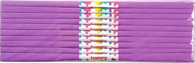 Letër krepi Happy Color 50/200, vjollcë, 10 copë