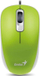 Maus Genius DX-110, me kabllo, USB, i zi dhe i gjelbërt