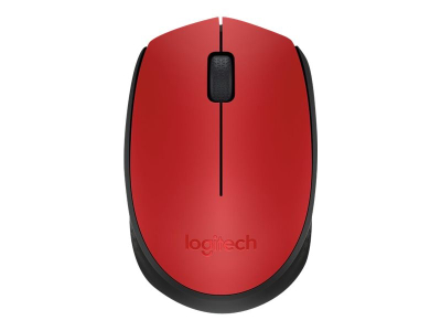 Maus Logitech M171 - Wireless, e zezë/kuqe