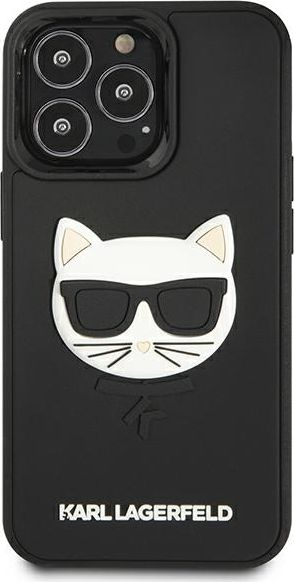Futrollë telefoni Karl Lagerfeld KLHCP13LCH3DBK, iPhone 13 Pro 13 6.1", hardcase, e zezë