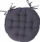 Jastëk për karrige Atmosphera, 38 cm, rrumbullak, gri