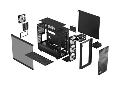Kasë kompjutri Fractal Design Meshify 2 Lite, e zezë
