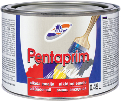 Bojë alkide Rilak Pentaprim, emajl për dru edhe hekur, 0.45L