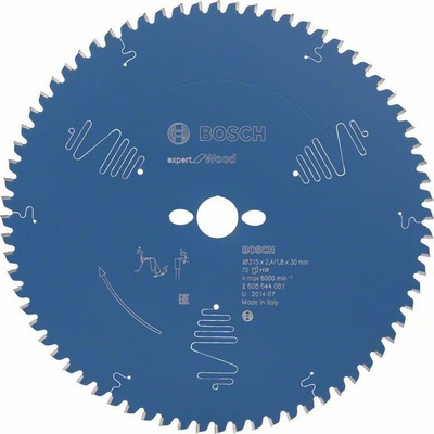 Teh rrethor Bosch 2608644081, 315mm, trashësi prerjeje 2.4mm, metalik
