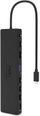 Docking station PORT CONNECT 11në1, 1x4K, RJ45, HDMI, Display Port, VGA, USB-C 100W, 4xUSB-A, micro / SD, i zi