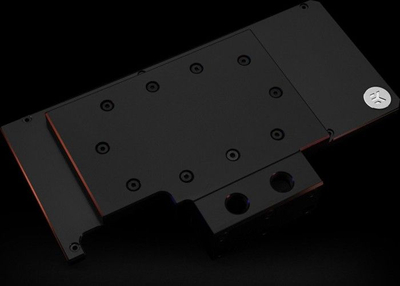 Backplate aktiv me ujë EKWB EK-Quantum Vector RE RTX 3080 3090, për karta grafike NVIDIA, acetal, i zi